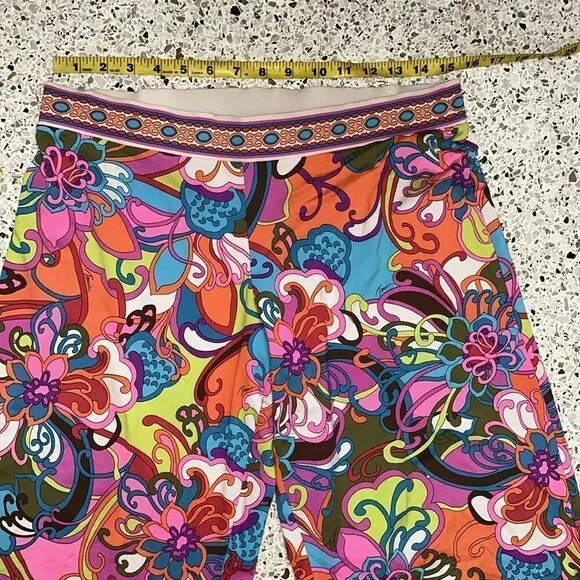 Trina Turk palazzo pants weekend medium m pink floral - Picture 3 of 6
